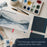 5.5 x 5.5" Watercolor Book (2 Pack, 76 Sheets Each) - 110lb (230 GSM) Linen-Bound Hardcover Artist Paper Pads - Acid-Free Cold-Pressed Watercolor Paper Pad Mixed Media