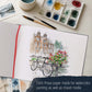 8.5 x 11" Watercolor Book (2 Pack, 76 Sheets Each) - 110lb (230 GSM) Linen-Bound Hardcover Artist Paper Pads - Acid-Free Cold-Pressed Watercolor Paper Pad Mixed Media