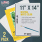 11" x 14" Premium Heavyweight Watercolor Paper Pad, Pack of 2 (12 Sheets Each), 140lb (300gsm) - Spiral Bound, Cold Pressed, Acid-Free, Wet, Water Color Paper - For Artists, Students