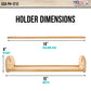 US Art Supply 12-Inch Wooden Tabletop Easel Paper Roll Holder and Dispenser - Craft Paper Roll Dispenser with Safe Tear Strip, Solid Wood Construction