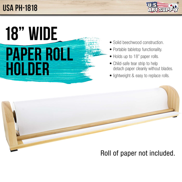 18 inch Wooden Tabletop Paper Holder & Dispenser