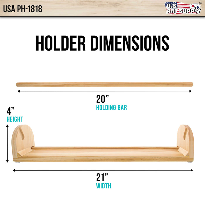 18 inch Wooden Tabletop Paper Holder & Dispenser