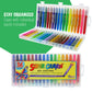 Jumbo Twistable Crayons Set of 36 Colors - Silky Gel Twistable Washable Crayons for Coloring Books, Arts & Crafts, Non Toxic Twist Up Easy Glide - Bright, Bendable, Blendable
