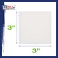 3" x 3" Mini Professional Primed Stretched Canvas 72-Pack