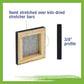 3" x 3" Black Mini Professional Primed Stretched Canvas 12 Pack
