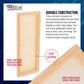 4 x 12 inch Stretched Canvas 12-Ounce Triple Primed, 48-Pack - Professional Artist Quality White Blank 3/4" Profile, 100% Cotton, Heavy-Weight Gesso