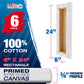 6 x 24 inch Stretched Canvas 12-Ounce Triple Primed, 6-Pack - Professional Artist Quality White Blank 3/4" Profile, 100% Cotton, Heavy-Weight Gesso