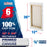 12 x 36 inch Stretched Canvas 12-Ounce Triple Primed, 6-Pack - Professional Artist Quality White Blank 3/4" Profile, 100% Cotton, Heavy-Weight Gesso