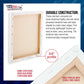 20 x 24 inch Stretched Canvas 12-Ounce Triple Primed, 6-Pack - Professional Artist Quality White Blank 3/4" Profile, 100% Cotton, Heavy-Weight Gesso