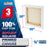30 x 30 inch Stretched Canvas 12-Ounce Triple Primed, 3-Pack - Professional Artist Quality White Blank 3/4" Profile, 100% Cotton, Heavy-Weight Gesso