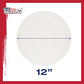 12 Inch Diameter Round 12 Ounce Primed Gesso Professional Quality Acid-Free Stretched Canvas (Pack of 6)