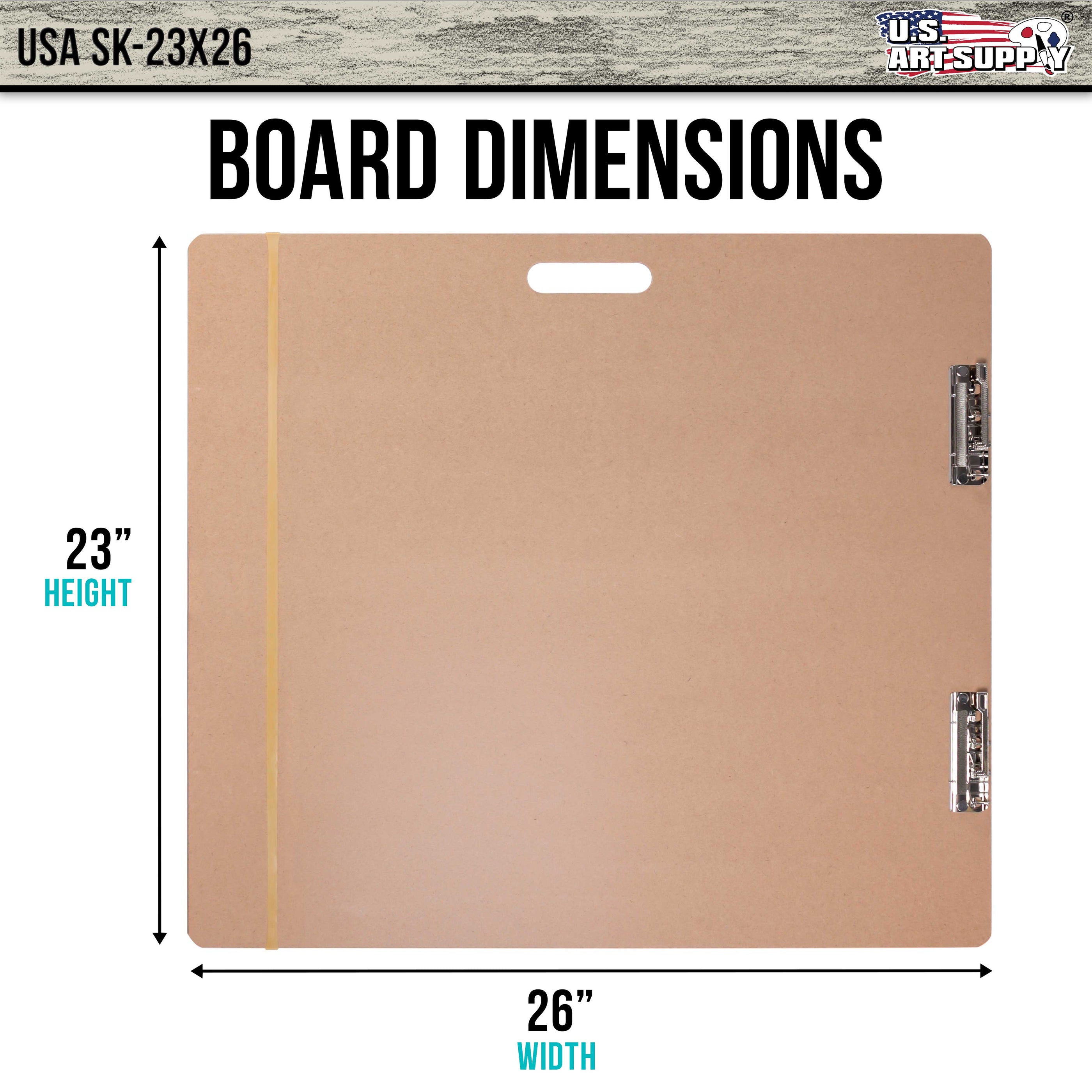 23 In. X 26 In. Wood Field Sketch Board With Metal Clip — U.S. Art Supply