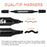 Super Markers Black Dual Tip Fabric Markers Permanent for Clothes - Set of 6 Fabric Pens with Permanent Ink, Double-Ended with Chisel Point and Fine Point Tips