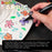 U.S. Art Supply Super Markers Black Dual Tip Fabric Markers Permanent for Clothes - Set of 6 Fabric Pens with Permanent Ink, Double-Ended with Chisel Point and Fine Point Tips
