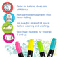 Super Markers 20 Neon Dual Tip Fabric Markers - Fine & Chisel Point Pens Fabric Marker Permanent for Clothes, T-Shirts - Permanent Ink Eye-Catching Ultra-Bright Neon Colors