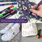 Super Markers 20 Vibrant Dual Tip Fabric Markers - Fine & Chisel Point Pens Fabric Marker Permanent for Clothes, T-Shirts - Permanent Ink Eye-Catching Vibrant & Bold Colors
