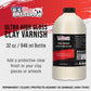 32 oz High Gloss Clear Acrylic Topcoat & Air Dry Clay Varnish - Acrylic Painting Protectant, Air Dry Clay Glaze for Polymer Clays, Ceramics, Pouring Paint Artworks and Sculptures