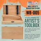 Multi-Function Artist Supply Box with Locking Clasps - Wooden Art Box for Artist Supplies, Brushes, Pencils, Erasers, Tool Storage Organizer Case to Protect and Transport