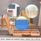 Multi-Function Unfinished Beechwood Flip Opening Artist Tool & Brush Storage Box with Locking Clasps - Organize, Protect & Transport Pencils, Erasers, Tools & Supplies