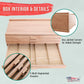 4-Drawer Artist Tool Supply Box with 5 Compartments per Drawer - Hardwood Art Box for Artist Supplies, Brushes, Pencils, Erasers, Tool Storage Organizer Case