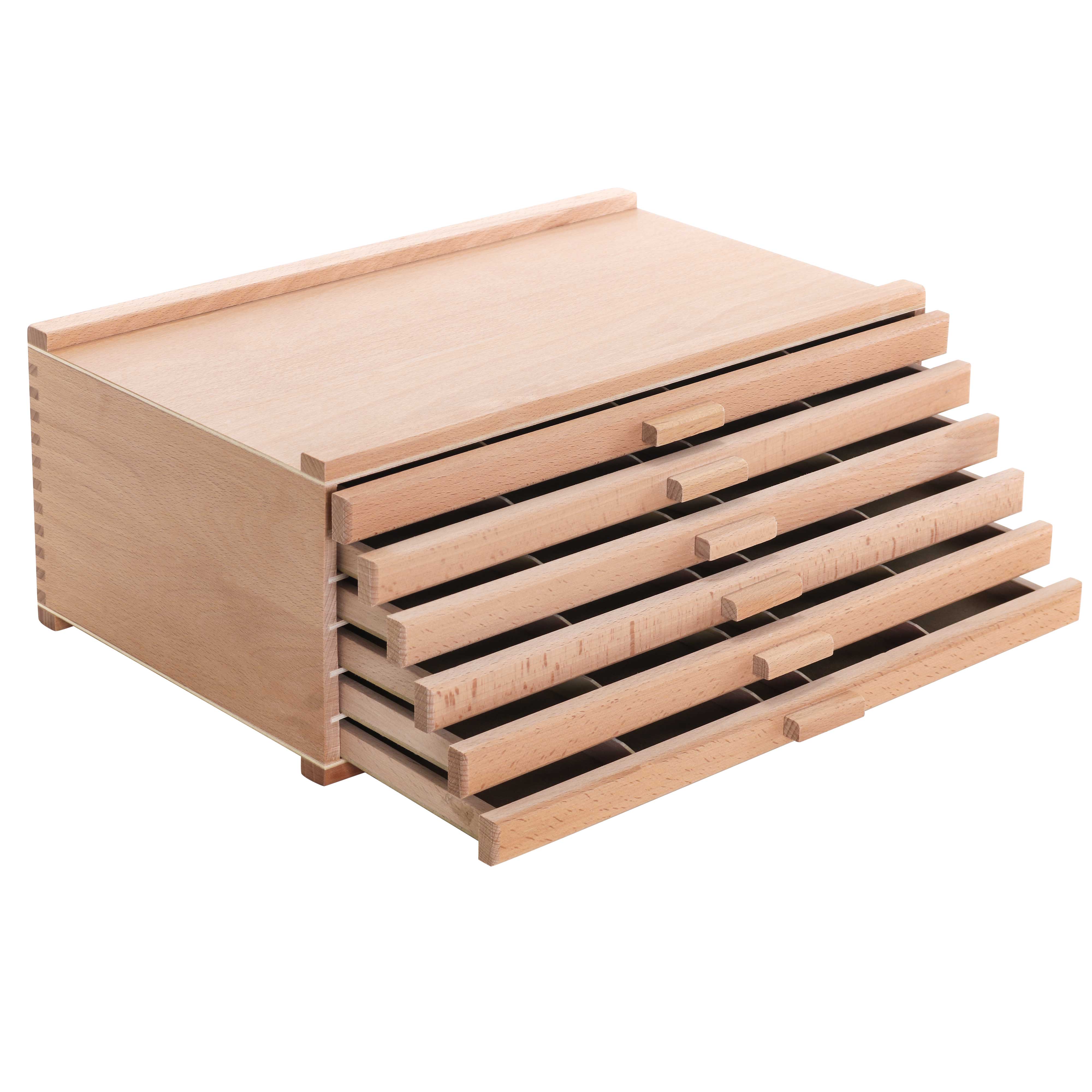 6 Drawer Wood Artist Supply Storage Box — U.S. Art Supply