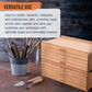 10-Drawer Artist Tool Supply Box with 5 Compartments per Drawer - Hardwood Art Box for Artist Supplies, Brushes, Pencils, Erasers, Tool Storage Organizer Case