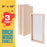8" x 16" Birch Wood Paint Pouring Panel Boards, Gallery 1-1/2" Deep Cradle (3 Pack) - Artist Depth Wooden Wall Canvases - Painting, Acrylic, Oil