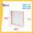 10" x 10" Birch Wood Paint Pouring Panel Boards, Gallery 1-1/2" Deep Cradle (4 Pack) - Artist Depth Wooden Wall Canvases - Painting, Acrylic, Oil