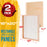 Unfinished Cradled Wood Panels for Painting, 3 Pack of 11x14 inch - Gallery Birch Wooden Canvas Boards 1-1/2" Deep - Mixed-Media Craft, Acrylic, Oil, Encaustic, Paint Pouring
