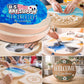 20" Round Unfinished Cradled Wood Panels for Painting, Gallery 1-1/2" Deep (2 Pack) - Artist Depth Wooden Wall Canvases - Mixed-Media Craft, Acrylic, Oil, Encaustic, Paint Pouring