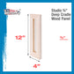Unfinished Cradled Wood Panels for Painting, 4 Pack of 4x12 inch - Studio Birch Wooden Canvas Boards 3/4" Deep - Mixed-Media Craft, Acrylic, Oil, Encaustic, Paint Pouring Panel Board