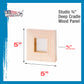 Unfinished Cradled Wood Panels for Painting, 5 Pack of 5x5 inch - Studio Birch Wooden Canvas Boards 3/4" Deep - Mixed-Media Craft, Acrylic, Oil, Encaustic, Paint Pouring Panel Board