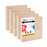 Unfinished Cradled Wood Panels for Painting, 5 Pack of 5x5 inch - Studio Birch Wooden Canvas Boards 3/4" Deep - Mixed-Media Craft, Acrylic, Oil, Encaustic, Paint Pouring Panel Board
