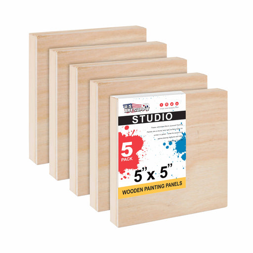  Artibetter 3pcs Wood Painting Supplies Wood Boards for