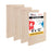 9" x 12" Birch Wood Paint Pouring Panel Boards, Studio 3/4" Deep Cradle (Pack of 4) - Artist Wooden Wall Canvases - Painting Mixed-Media, Acrylic, Oil