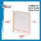 Unfinished Cradled Wood Panels for Painting, 2 Pack of 16x16 inch - Studio Birch Wooden Canvas Boards 3/4" Deep - Mixed-Media Craft, Acrylic, Oil, Encaustic, Paint Pouring Panel Board