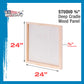 Unfinished Cradled Wood Panels for Painting, 2 Pack of 24x24 inch - Studio Birch Wooden Canvas Boards 3/4" Deep - Mixed-Media Craft, Acrylic, Oil, Encaustic, Paint Pouring Panel Board