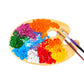 8" x 12" Large Wooden Oval-Shaped Artist Painting Palette with Thumb Hole, Wood Paint Mixing Tray, Acrylic, Oil, Watercolor - Students