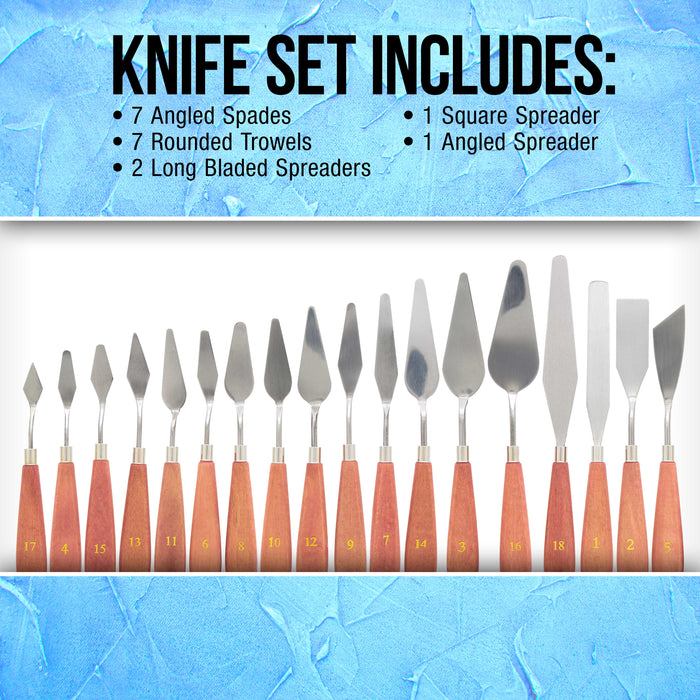 Penta Angel Plastic Painting Palette Knives Set 6pcs White Art Artist Paint  Spatula Tools -  Israel