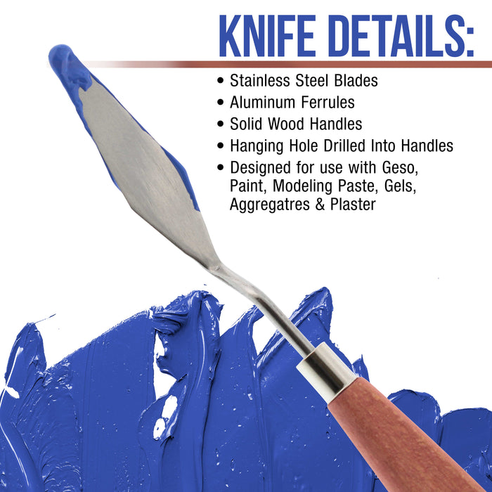 7Pcs Stainless Palette Knife Scraper Spatula Set For Artist Oil Painting  Knives☆