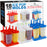 U.S. Kitchen Supply® Jumbo Set of 18 Classic Ice Pop Molds - Sets of 6 Red, 6 White & 6 Blue