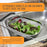 U.S. Kitchen Supply Stainless Steel Colander Strainer - 6-Quart Collapsible Colander with Expandable Rubber Handles - Rectangular Sieve, Fine Mesh Stainless Steel Strainers and Colanders for Kitchen