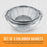 U.S. Kitchen Supply Set of 3 Stainless Steel Colander Strainers Net Baskets 5, 4, & 3-Quart - Colander with Handles & Resting Base - Stainless Steel Sieve, Mesh Strainers and Colanders for Kitchen