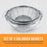 U.S. Kitchen Supply Set of 3 Stainless Steel Colander Strainers Net Baskets 5, 4, & 3-Quart - Colander with Handles & Resting Base - Stainless Steel Sieve, Mesh Strainers and Colanders for Kitchen