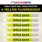 U.S. Office Supply Bible Safe Highlighter Set of 6 Yellow Bright Fluorescent Markers, Dry Bible Highlighters No Bleed, Fade or Smear, Safe Gel Markers, Accessories, Study Guide