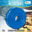 1-1/2" x 100' Heavy Duty Blue Swimming Pool Backwash Hose with Hose Clamp