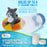 U.S. Pool Supply Kitty Cat Floating Pool Chlorine Dispenser, Collapsible Base, Holds 3" Tablets - 7" Fun Cute Pet Life Preserver Animal Float Floater