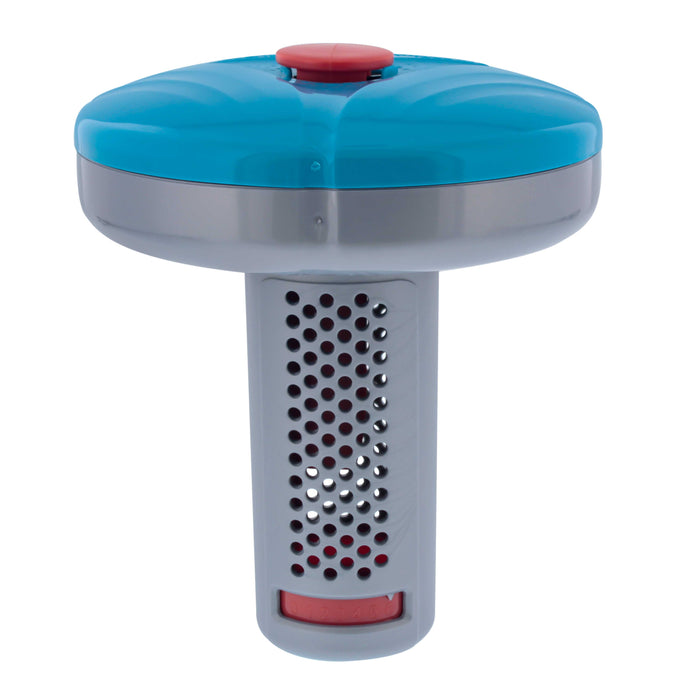 Floating Spa, Hot Tub & Small Pool Chlorine and Bromine Chemical Dispenser - Holds 1" Tablets, 6 Flow Level Control Settings