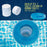 U.S. Pool Supply® Pool & Spa Floating Chlorine & Bromine 1" Tablet Chemical Dispenser, 5" Diameter, Collapsible Floater