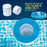 Pool Floating Collapsible Chlorine 3" Tablet Chemical Dispenser, 7" Diameter, Collapsible Tank